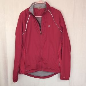 Pearl Izumi Barrier Windbreaker Jacket Full Zip Removable Sleeves Size Large